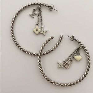 Louis Vuitton Sweet Monogram Hoop Earrings